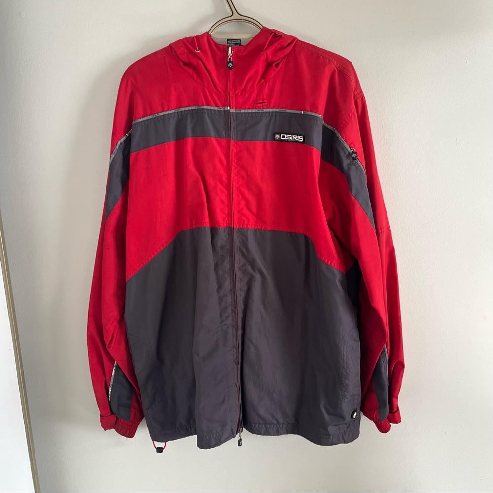 Osiris Red and Black Men's Jacket